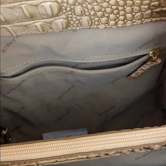 BRAHMIN NWT GOLD CREAM LEATHER BACKPACK - Picture 13 of 14